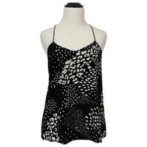 Tibi Silk Polka Dot Print Top